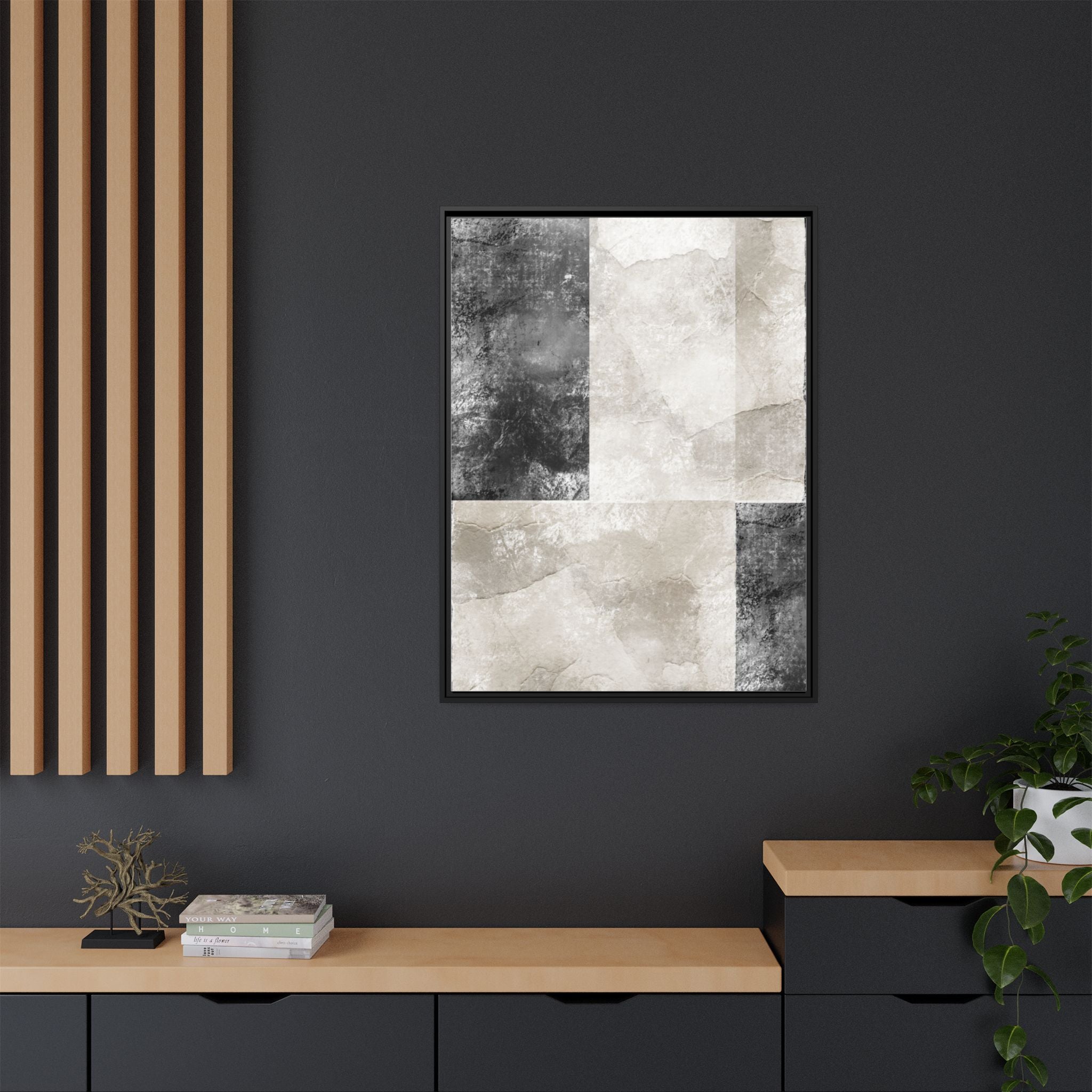 Matte Canvas, Framed (Multi-color)