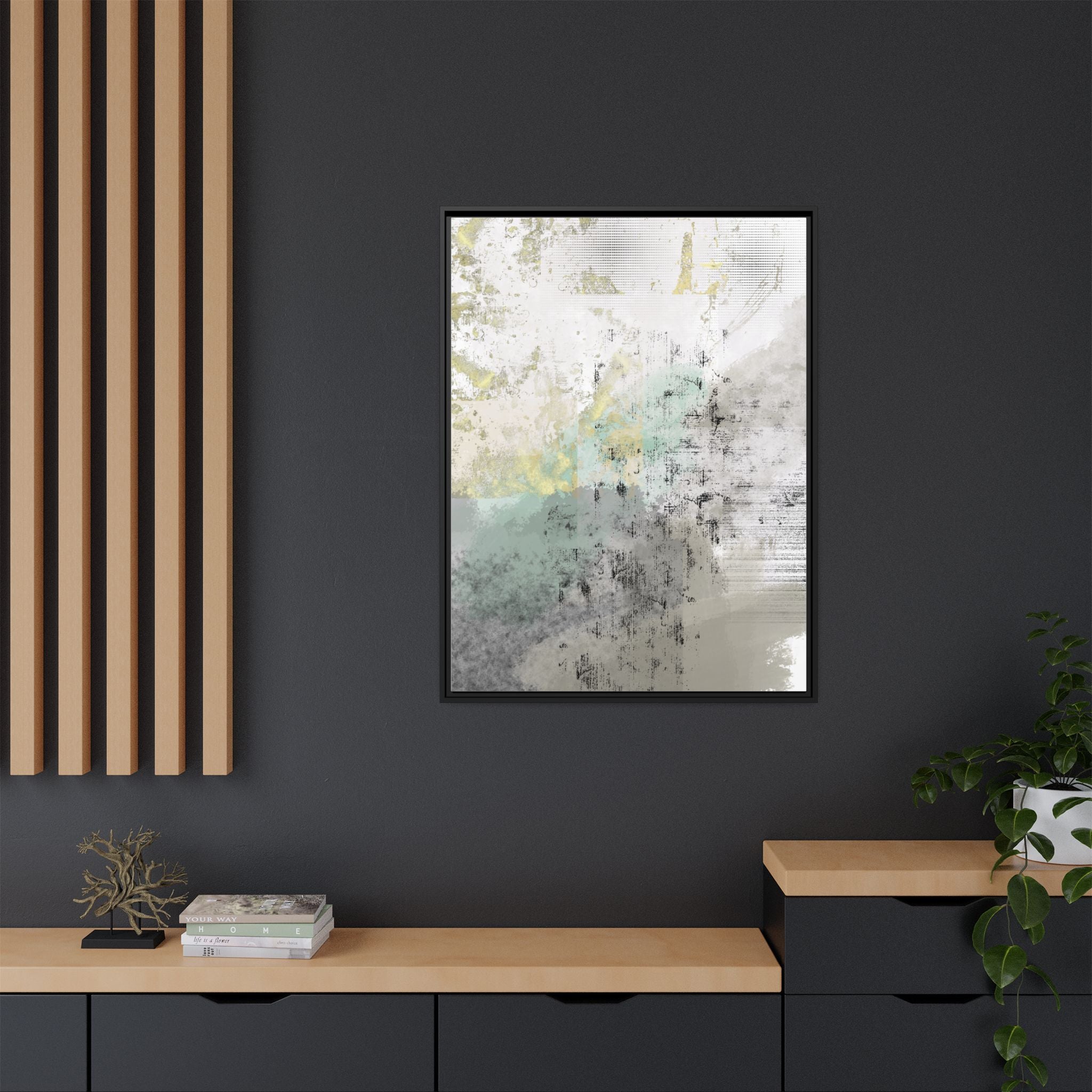 Matte Canvas, Framed (Multi-color)