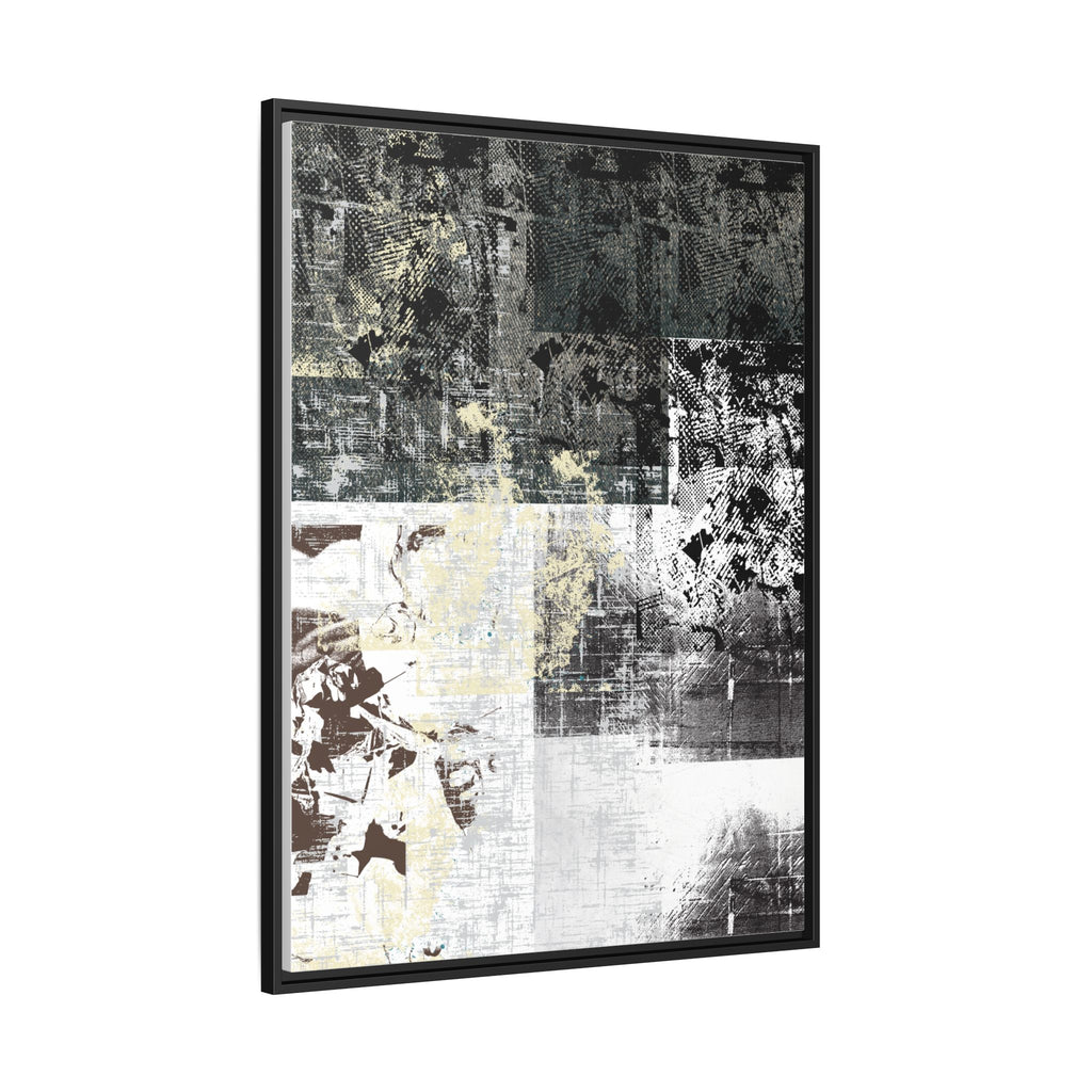 Abstract Grunge Matte Canvas Framed Wall Art
